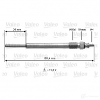Свеча накала VALEO 21167114 345179 D5CM 179 YPN9P - Изображение 2