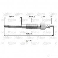 Свеча накала VALEO 1193418920 345141 D 5DM141 BZZ1KT - Изображение 2