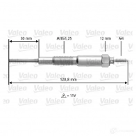 Свеча накала VALEO 1193418952 BHT4Q 345173 D3DM1 73 - Изображение 2