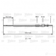 Свеча накала VALEO 1193418943 D4AP16 4 M6DH5 345164 - Изображение 2