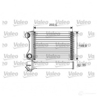 Радиатор печки, теплообменник VALEO V9PEV B 3276428122113 Fiat Punto (188) 2 Хэтчбек 1.4 95 л.с. 2003 – 2012 812211