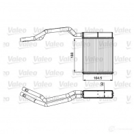 Радиатор печки, теплообменник VALEO Ford Focus 2 Седан 1.6 100 л.с. 2005 – 2012 3276428123677 G6 Y0XR 812367