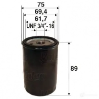 Масляный фильтр VALEO 3276425860834 586083 232112 M 17OF - Изображение 6