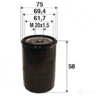 Масляный фильтр VALEO E SCI5 586050 3276425860506 1206056368 - Изображение 5