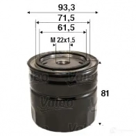 Масляный фильтр VALEO 586110 1206059372 JFLDHM 2 3276425861107