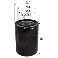 Масляный фильтр VALEO 586090 3276425860902 R8B 97P 1206059190 - Изображение 4
