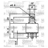Реле VALEO 643813 3276426438131 233868 T2FSR C - Изображение 2