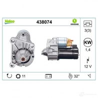 Стартер VALEO 438074 D 6RA104 226882 AQOAZ - Изображение 4