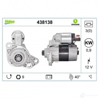 Стартер VALEO 438138 2NH9V4C D7 ES5 226928 - Изображение 4