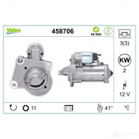 Стартер VALEO 458706 1199256352 3276424587060 BYLN D6 - Изображение 4