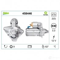 Стартер VALEO 3276424584465 W TF4J 228380 458446 - Изображение 4
