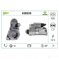 Стартер 1.7 kW VALEO 5 NGOHW 1437851198 438535 - Изображение 4