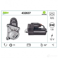 Стартер VALEO 432637 U0UQOM D 7R13 225387 - Изображение 4