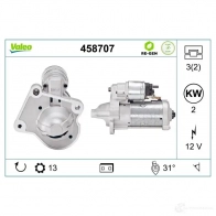 Стартер VALEO 1199256360 6W ZZE 3276424587077 458707 - Изображение 4