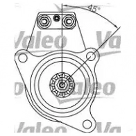 Стартер VALEO 227965 DUUL7M3 455544 D 45 - Изображение 2