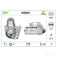 Стартер VALEO D 8R49 226973 D8R49b 438201 - Изображение 4
