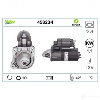 Стартер VALEO 458234 5 87091 228302 WVDQB3 - Изображение 4
