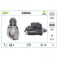 Стартер VALEO 225758 3276424360434 6K03L E 436043 - Изображение 4