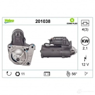 Стартер VALEO 1437850129 201038 GRU TA - Изображение 4