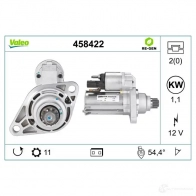 Стартер VALEO 1199256252 JW3Q W94 3276424584229 458422 - Изображение 4