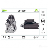 Стартер VALEO YG UE98N 201039 1437850212 - Изображение 4