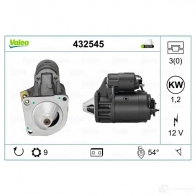 Стартер VALEO D9E 131 432545 225341 D9E43 - Изображение 4