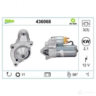 Стартер VALEO 225779 186365 1844 44 436068 - Изображение 4
