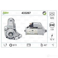 Стартер VALEO D7RS29 D7RS 129 433267 Volkswagen Golf 3 (1H1) Хэтчбек 1.9 SDI 64 л.с. 1995 – 1997