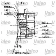 Подрулевой переключатель VALEO C M077 251203 221728 X4Y9W