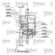 Подрулевой переключатель VALEO 251106 C M017 HOCONK 221708