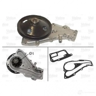 Водяной насос, помпа VALEO 506312 Renault Twingo (C06) 1 Хэтчбек 1.2 (C063. C064) 55 л.с. 1993 – 1996 U9 6477L 3276425063129