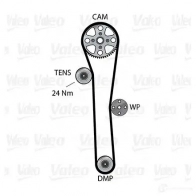 Комплект ремня грм с водяным насосом VALEO W YRTH2T 3276426145053 Renault Twingo (C06) 1 Хэтчбек 1.2 16V (C06C. C06D. C06K) 75 л.с. 2001 – 2007 614505