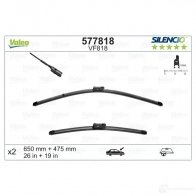 Щетка стеклоочистителя VALEO 231705 VF8 18 577818 VM818 - Изображение 3