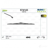 Щетка стеклоочистителя VALEO 574143 VM 18 QBI4FB 231312 - Изображение 3
