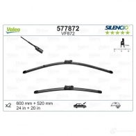 Щетка стеклоочистителя VALEO 577872 VF87 2 VM872 1193424388 - Изображение 3