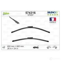 Щетка стеклоочистителя VALEO 574316 VM407 231422 VF 407 - Изображение 4