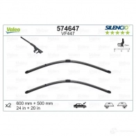 Щетка стеклоочистителя VALEO 574647 VM447 V F447 231539 - Изображение 3