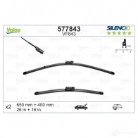 Щетка стеклоочистителя VALEO 231718 577843 VF8 43 VM843 - Изображение 7