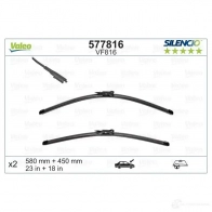 Щетка стеклоочистителя VALEO 577816 VM816 231704 VF8 16 - Изображение 3