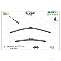 Щетка стеклоочистителя VALEO 577931 VM931 VF93 1 1193424486 - Изображение 3