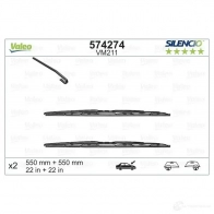 Щетка стеклоочистителя VALEO 231383 574274 VM211 VM 211 x 2 - Изображение 5