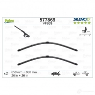 Щетка стеклоочистителя VALEO VM869 231730 577869 V F869 - Изображение 3