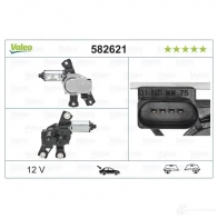 Мотор стеклоочистителя VALEO 3276425826212 2H1V MT1 1424635008 582621 - Изображение 5