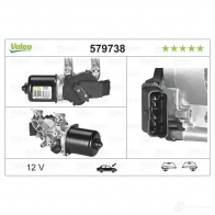 Мотор стеклоочистителя VALEO 579738 0QYU O 3276425797383 231905 - Изображение 5