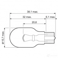Лампа W16W ESSENTIAL 16 Вт 12 В VALEO VLX05 W0 1420584253 32215 - Изображение 2
