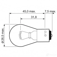Лампа накаливания VALEO PY21W 214908 032203 322 03 - Изображение 4