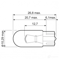 Лампа накаливания VALEO 322 09 W3W 214935 032209 - Изображение 2