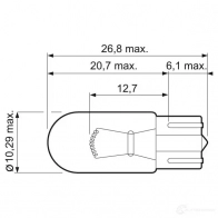 Лампа накаливания VALEO 032211 W5W 322 11 214952 - Изображение 6