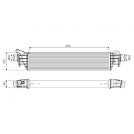 Интеркулер VALEO 822909 Opel Corsa (E) 5 2014 – 2019 MM O8U
