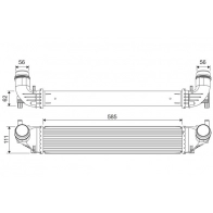 Интеркулер VALEO Opel Astra (K) 5 Хэтчбек Z2P 7YH 822911